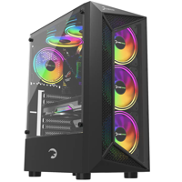 Gamepower Eclipse RGB Mesh 4 Fanlı Siyah Dikey ATX Oyuncu Bilgisayar Kasası
