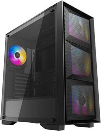 Deepcool Matrexx 50 RGB Mesh 4 Fanlı Siyah Dikey ATX Oyuncu Bilgisayar Kasası