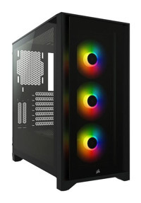 Corsair Cc-9011204-Ww RGB Mesh Sıvı Soğutmalı 3 Fanlı Siyah Dikey Mid Tower Oyuncu Bilgisayar Kasası