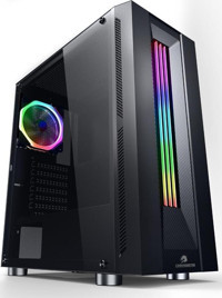 Gamebooster Gb-G3601B Mesh 3 Fanlı Siyah Dikey Mid Tower Oyuncu Bilgisayar Kasası