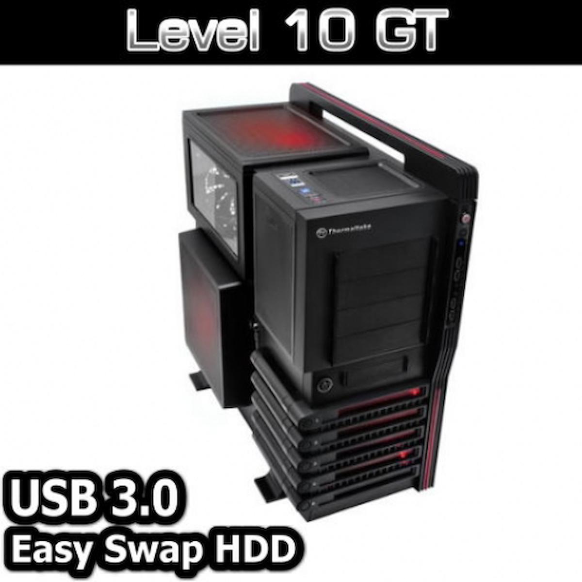 Thermaltake Level 10 Gt Mesh Siyah Dikey FULL Tower Oyuncu Bilgisayar Kasası