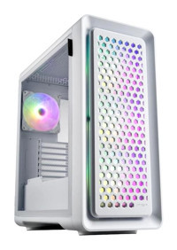 Fsp Cut593P RGB 3 Fanlı Beyaz Dikey Mid Tower Oyuncu Bilgisayar Kasası