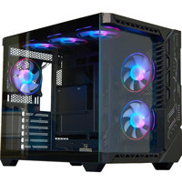Coldpower Seawave RGB Mesh 7 Fanlı Siyah Dikey E-ATX Oyuncu Bilgisayar Kasası