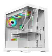 Xaser Mg235 RGB 4 Fanlı Beyaz Dikey ATX Oyuncu Bilgisayar Kasası