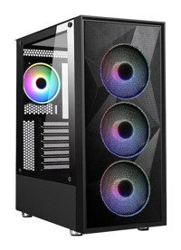 Power Boost Pb-P3509Bb Mesh Siyah Dikey ATX Standart Bilgisayar Kasası