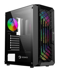 Zoko Chiko RGB Mesh 4 Fanlı Siyah Dikey Mid Tower Oyuncu Bilgisayar Kasası