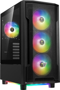 Gamdias Bronze Athena M6 Lıte RGB Mesh 3 Fanlı Siyah Dikey Mid Tower Oyuncu Bilgisayar Kasası