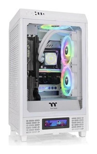 Thermaltake Ca-1X9-00S6Wn-00 Mesh 4 Fanlı Beyaz Dikey Mini ITX Oyuncu Bilgisayar Kasası