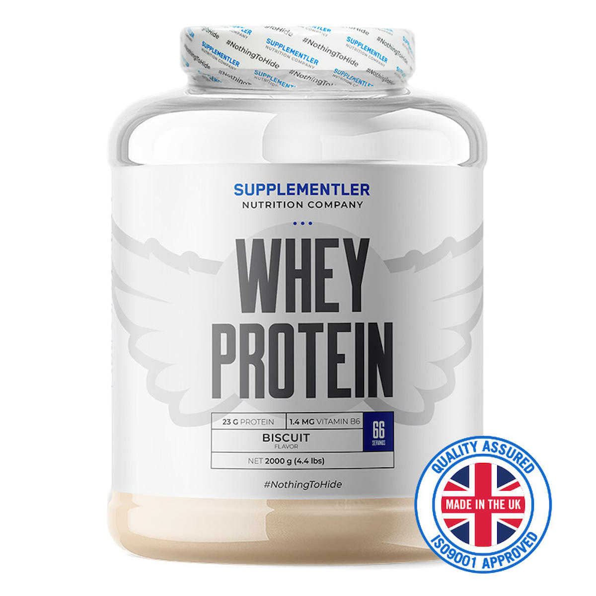 Supplementler Bisküvili Whey Protein Protein Tozu 2000 gr