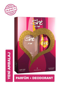 She …Is Fun İkili Kadın Parfüm Deodarant Seti EDT