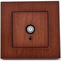 Viko Artline Novella Çerçeveli Çerçeveli Tekli Priz Kahverengi