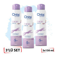 Chita Fresh Breeze Pudrasız Ter Önleyici Sprey Kadın Deodorant 3x150 ml