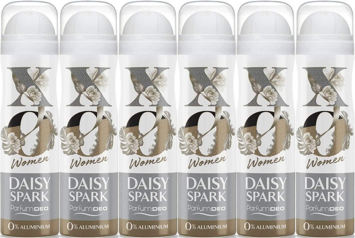 Xo Daisy Spark Pudrasız Ter Önleyici Sprey Kadın Deodorant 6x150 ml