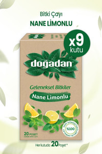 Doğadan Geleneksel Bitkiler Nane Limon Poşet Bitki Çayı 9x20 Adet