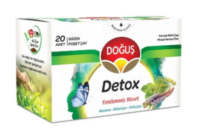 Doğuş Detox Rezene-Biberiye-Adaçayı Karışık Poşet Bitki Çayı 35 gr 4x20 Adet
