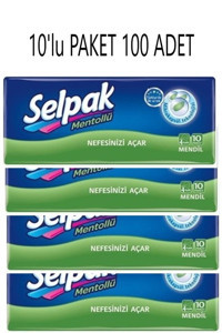 Selpak Mentollü Kağıt Peçete 100x10'lu