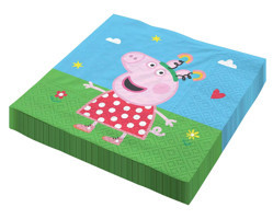 Factory Peppa Wutz Desenli Kağıt Peçete 20'li