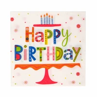 Karaca Home Happy Birthday Desenli Kağıt Peçete 20'li