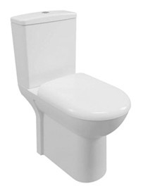 Serel 35.5 cm Seramik Kanallı Arkadan Çıkışlı Gömme Duvara Sıfır Ayaklı Klozet Beyaz