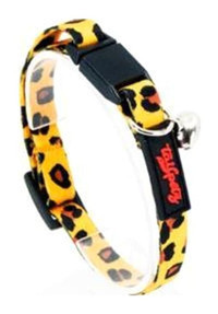 Tailpetz Leopard Zilli Güvenlikli Çok Renkli Gezdirme Boyun Kedi Tasması
