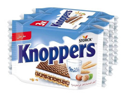 Storck Knoppers Sütlü Krema-Fındık Kremalı Gofret 3x25 gr