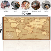 SonicTouch 70x140 cm XXL Gaming Mousepad Kahverengi