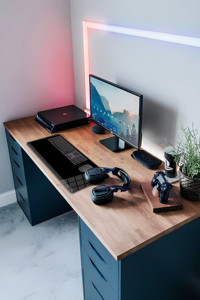 Decorita 40x80 cm Large Gaming Mousepad Siyah