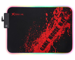 Canpay RGB 35x25 cm Gaming Mousepad Siyah-Kırmızı