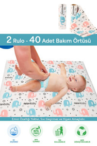 Meleni Baby Tek Kullanımlık 60x100 cm 2x40 Adet Alt Açma Örtüsü