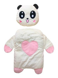 Jusso Pofuduk Pembe Panda Yastıklı Yıkanabilir 55x38 cm Alt Açma Minderi