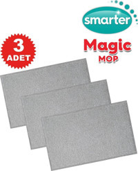 Smarter Magic 3'lü Yedek Mop Gri