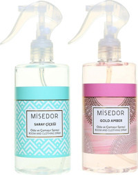 Misedor Amber-Saray Çiçeği Oda Kokusu 2x330 ml