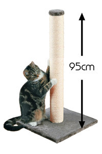 Patiderm Hasır 95 cm Kedi Tırmalama Direği Gri