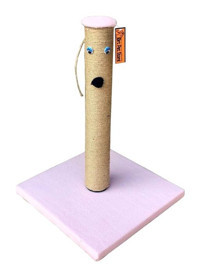 Brt Pet Oturaklı Oyuncaklı 42 cm Kedi Tırmalama Direği Pembe