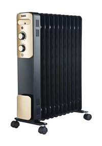 Raks Çeşme 2300 W 2300 W Ayaklı Infrared Isıtıcı Siyah