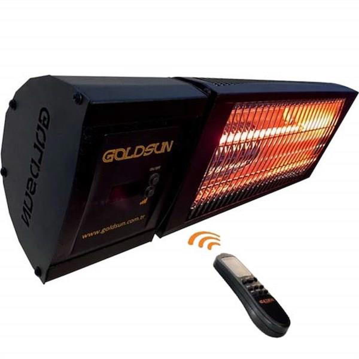Goldsun Nova Gsn20 2000 W Duvar Tipi Infrared Isıtıcı Siyah