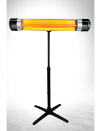 Hook 2000 W Ayaklı Infrared Isıtıcı Siyah