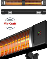 Mirkraft Square 2800 W Duvar Tipi Infrared Isıtıcı Siyah