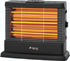 King Kı6274 Prago 2100 W Ayaklı Infrared Isıtıcı Siyah