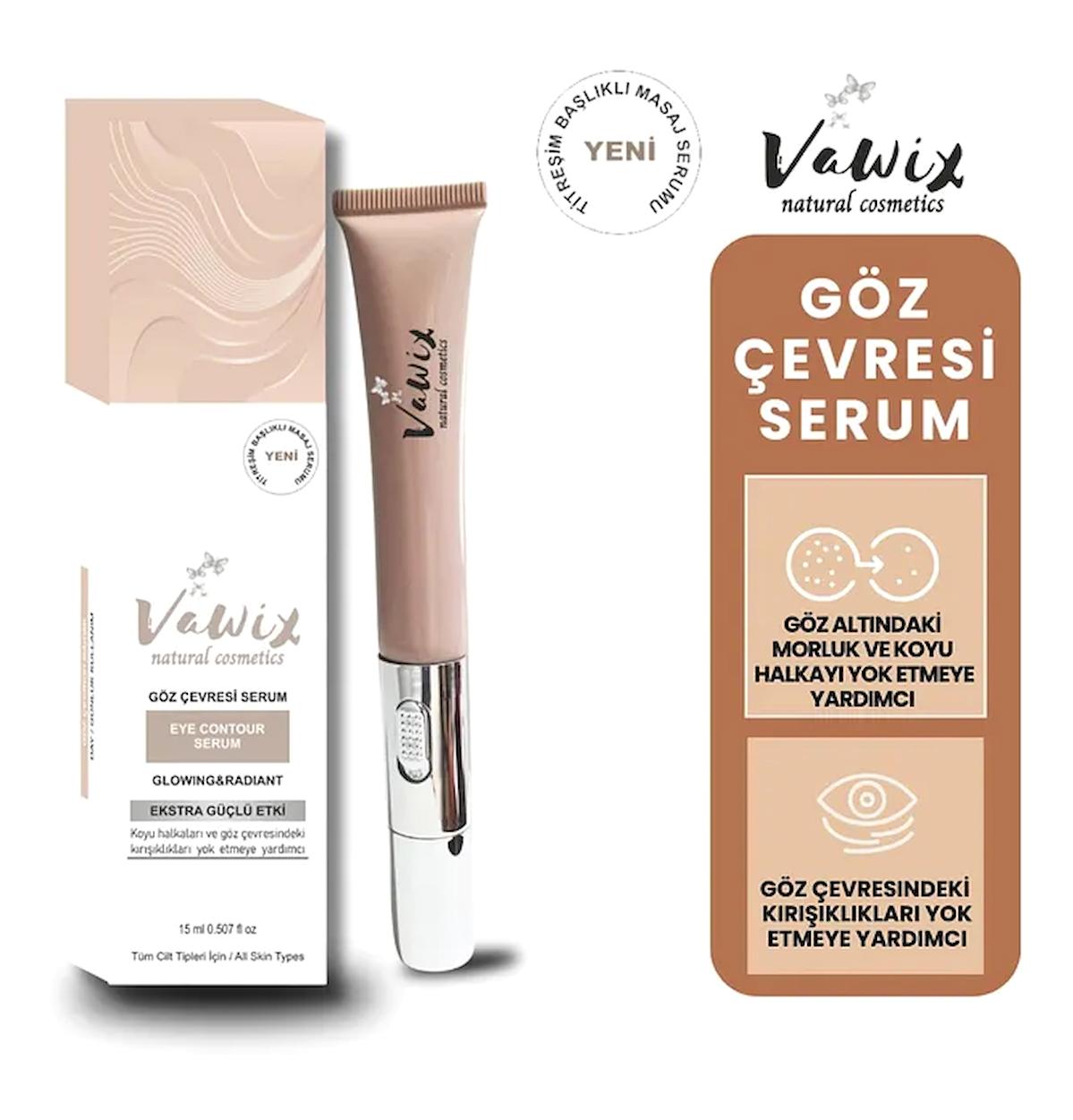 Vawix Glowing & Radiant Titreşimli Masaj Başlıklı Göz Çevresi Serumu 15 ml