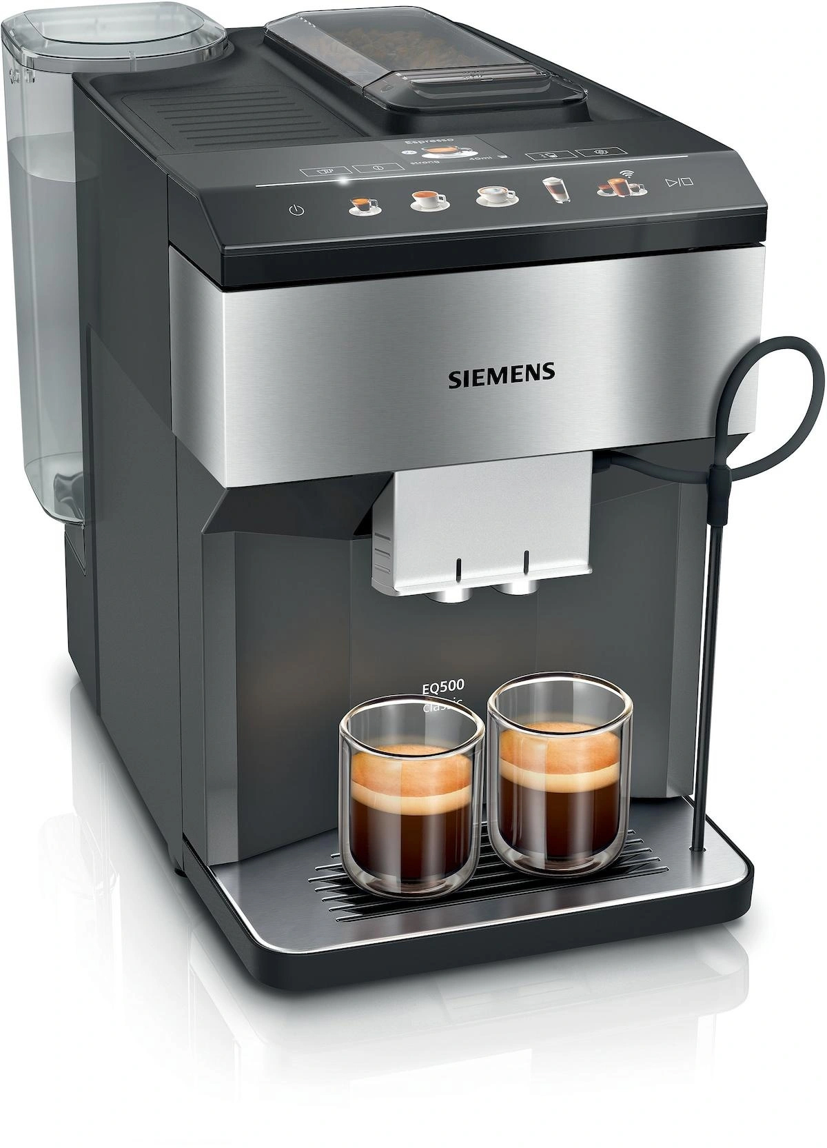 Siemens TP516RX3 EQ500 1500 W Çelik Tezgah Üstü Kapsülsüz Taşınabilir Tam Otomatik Espresso Makinesi Siyah