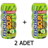 Mentos Sour Yeşil Elmalı Sakız 2 Adet
