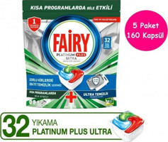 Fairy Platinum Plus Ultra Tablet Bulaşık Makinesi Deterjanı 160 Adet