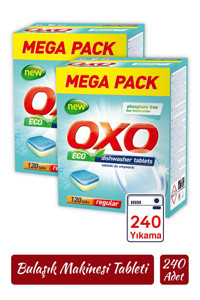 Oxo Hepsi Bir Arada Tablet Bulaşık Makinesi Deterjanı 2x120 Adet