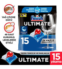 Finish Ultimate Hepsi Bir Arada Tablet Bulaşık Makinesi Deterjanı 15 Adet