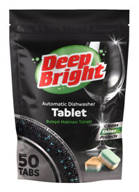 Deep Bright 5'i 1 Arada Tablet Bulaşık Makinesi Deterjanı 50 Adet