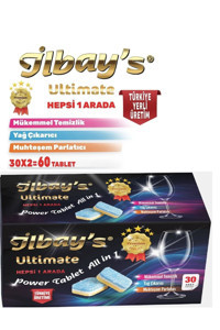 İlbay's Ultimate Hepsi Bir Arada Tablet Bulaşık Makinesi Deterjanı 2x30 Adet