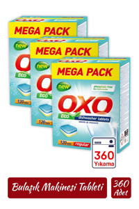 Oxo Hepsi Bir Arada Tablet Bulaşık Makinesi Deterjanı 3x120 Adet
