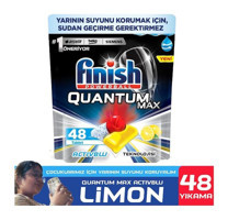 Finish Quantum Max Limon Tablet Bulaşık Makinesi Deterjanı 2x48 Adet