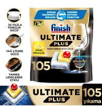 Finish Ultimate Plus Hepsi Bir Arada Limon Tablet Bulaşık Makinesi Deterjanı 105 Adet